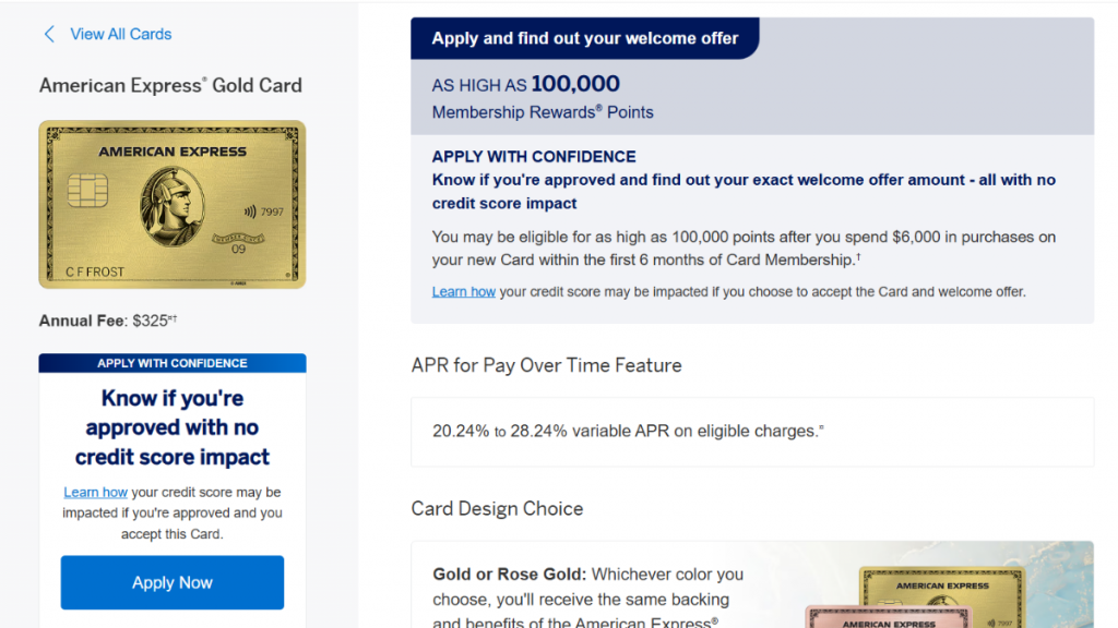 American Express® Gold Card