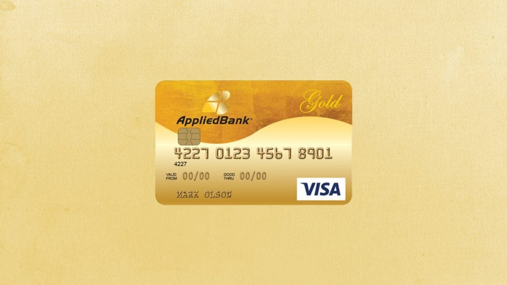 Applied Bank® Secured Visa® Gold Preferred® card