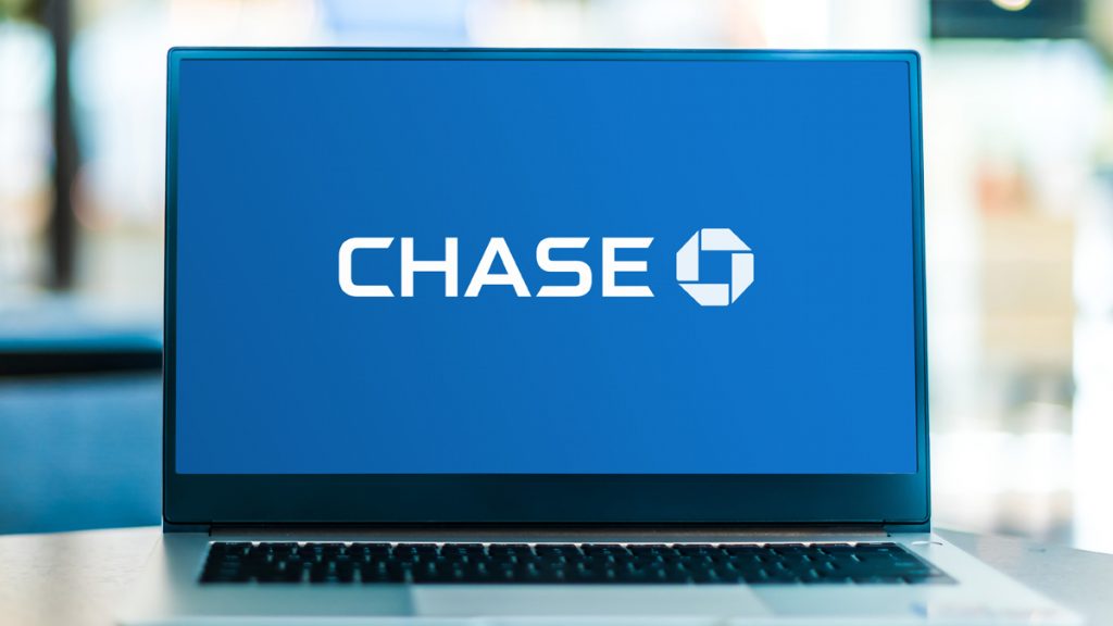 Chase logo on computer