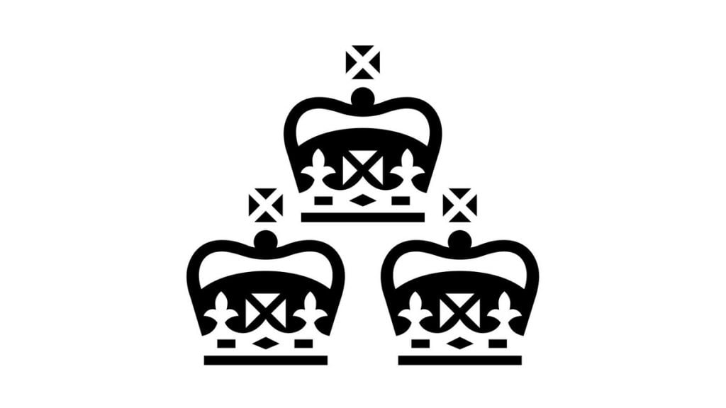 Coutts' logo with three crowns