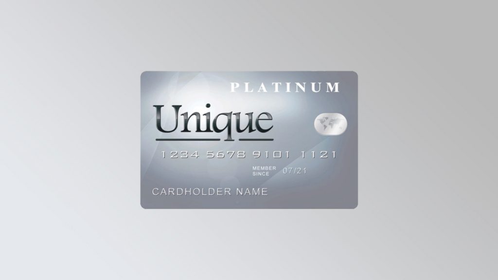 Unique Platinum credit card