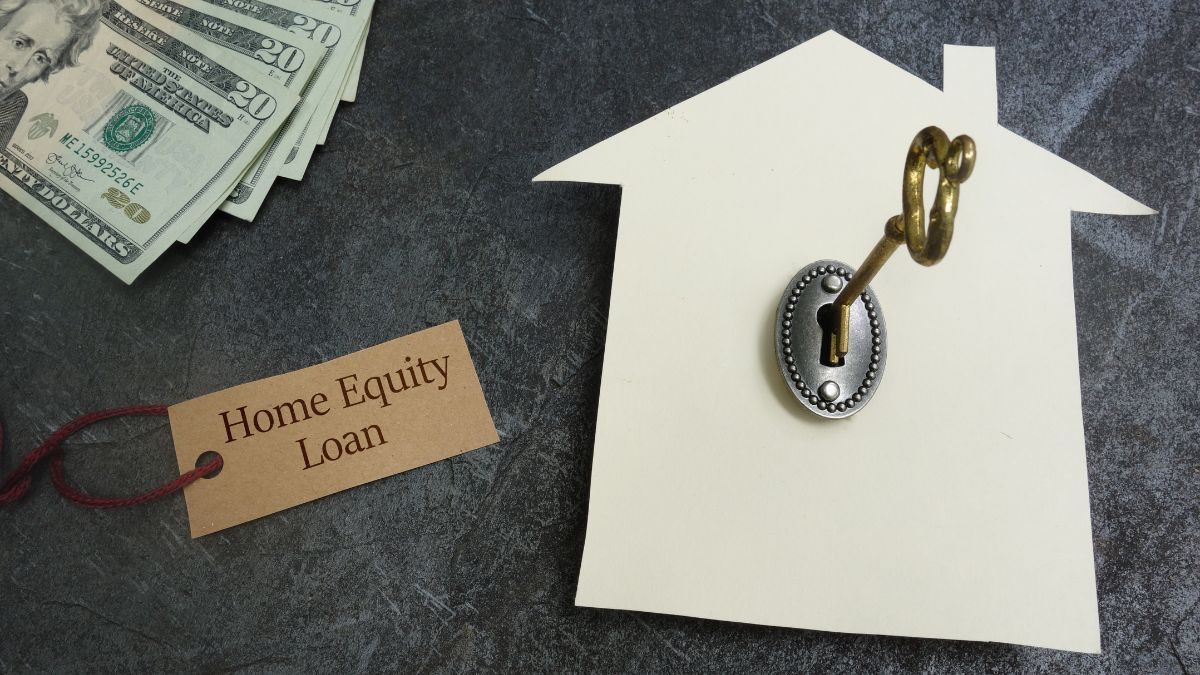 home equity loan written on a paper