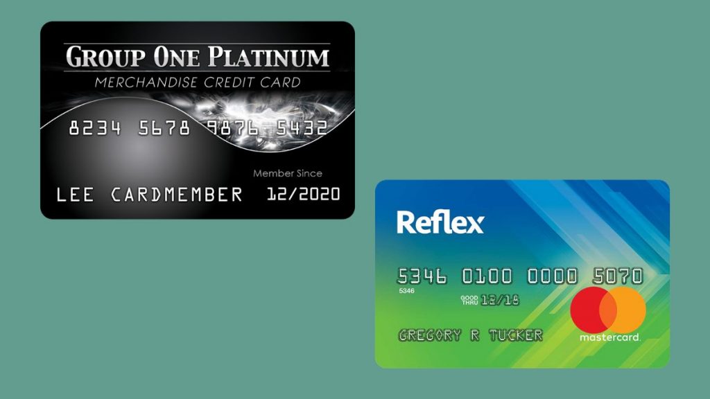 Group One Platinum and Reflex Mastercard Logo