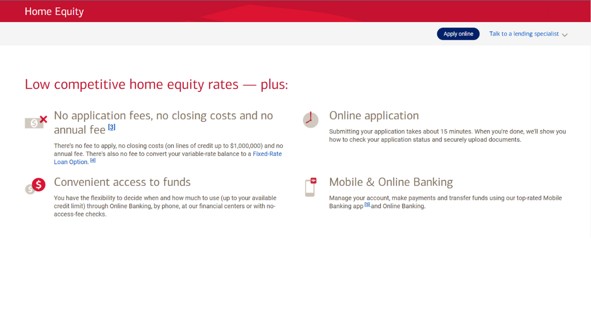 bank of america heloc rate