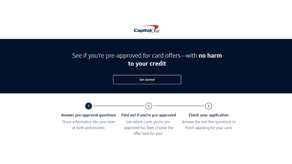 Capital One SavorOne Cash Rewards credit card application page