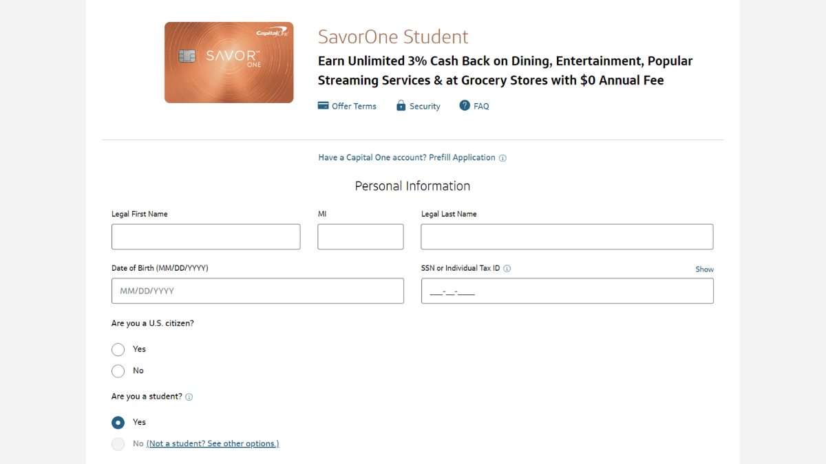 Capital One SavorOne Rewards For Students Credit Card Review Stealth Capital One SavorOne Rewards For Students Credit Card Review Stealth
